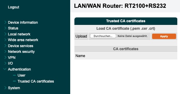 Trusted CA