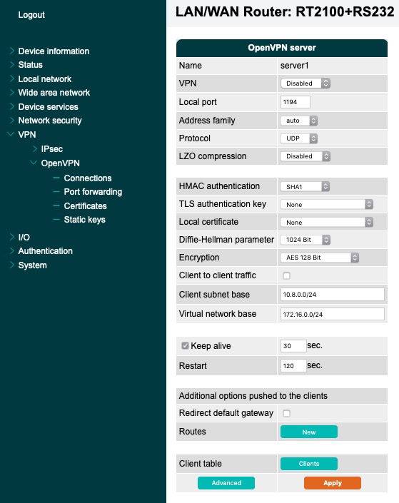 OpenVPN Server