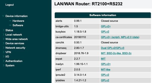 Software Information