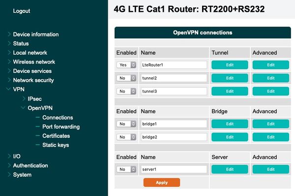 OpenVPN Connections