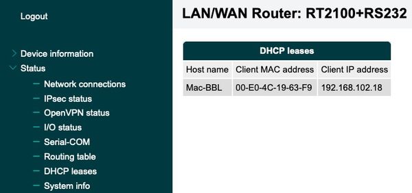 DHCP Leases
