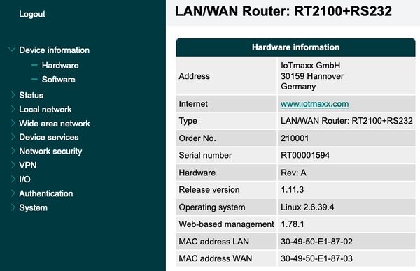 Hardware Informationen