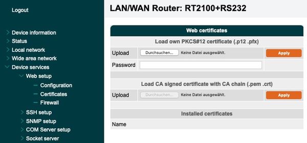 Web Certificates