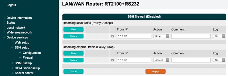 SSH Firewall