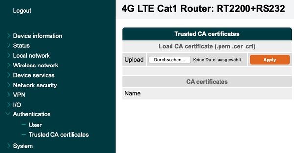 Trusted CA