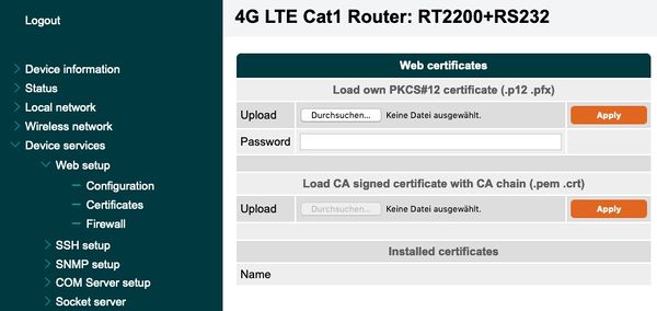 Web Certificates