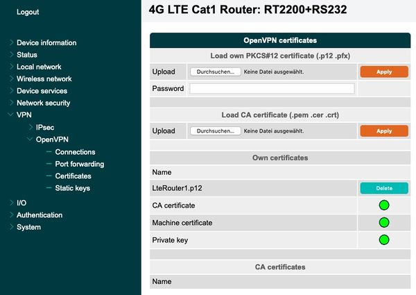 OpenVPN Certificates